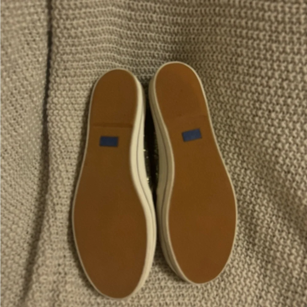 kate spade + Keds Triple‎ Decker Glitter Slip Ons, Size 7.5